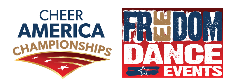 Cheer America and Freedom Dance Events logos