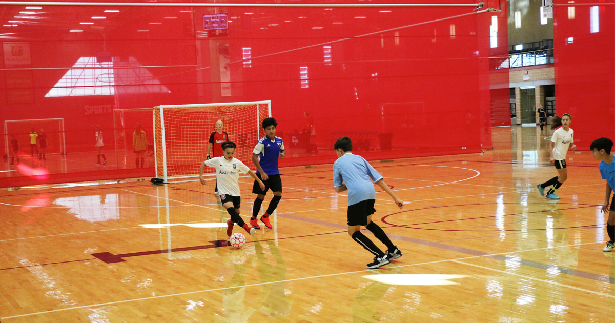 Futsal Players on court